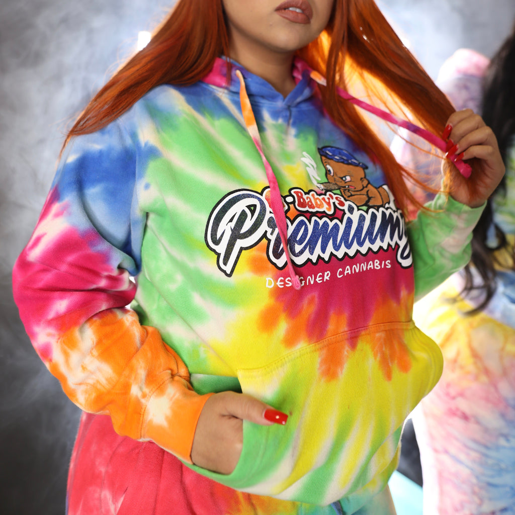 G-Baby’s Premiumz tie-dye hoodie in rainbow