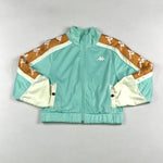 Kappa 222 Banda 10 Anay tracksuit in aqua-white-bronze