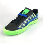 Puma Clyde Pit Crew in black-flou green