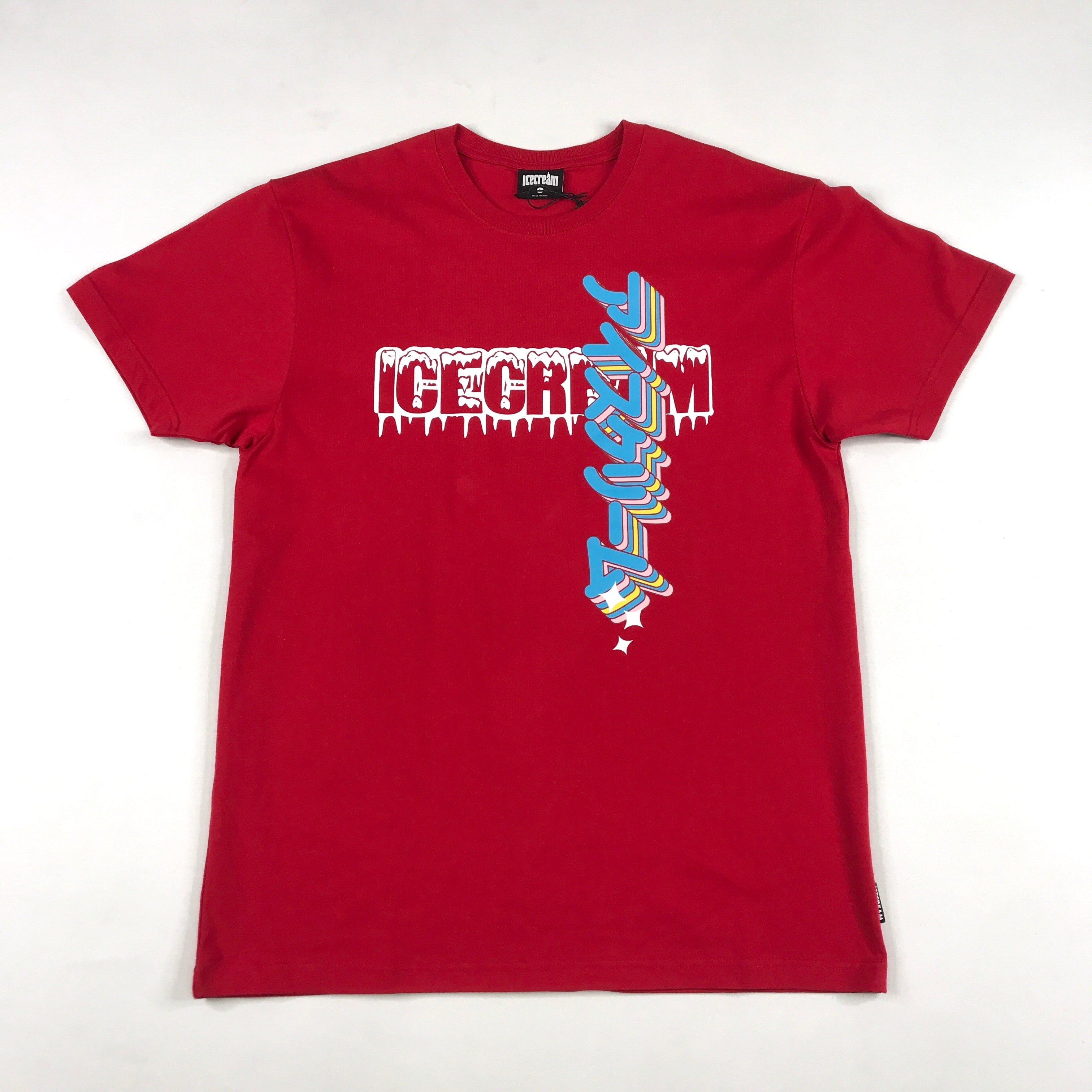 Icecream Katana tee in tango red