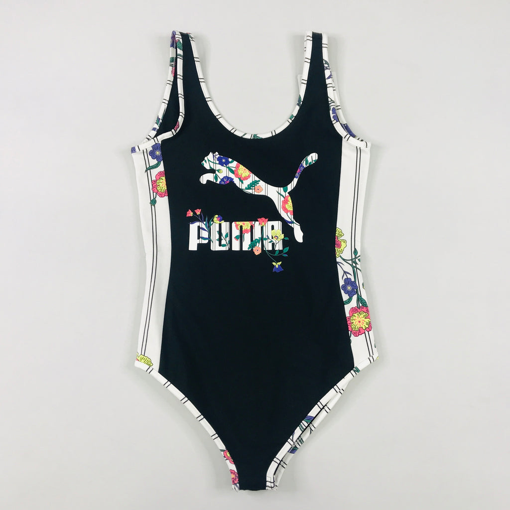 Puma downtown AOP bodysuit in black