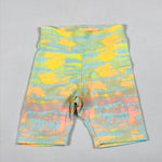 Puma tie-dye biker short set in blue glow