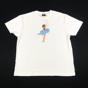 Icecream Lady popsicle tee in white