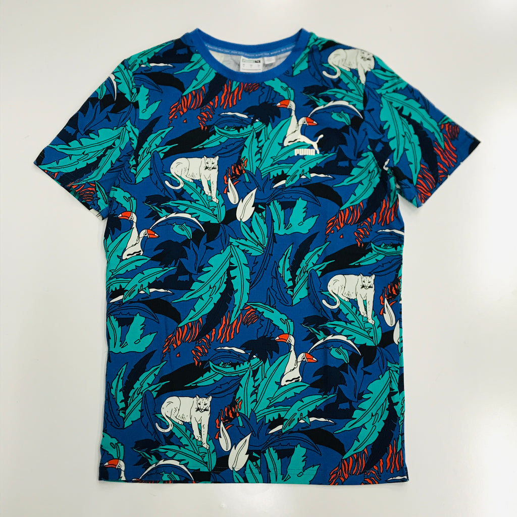 Puma classics graphics AOP tee in star sapphire