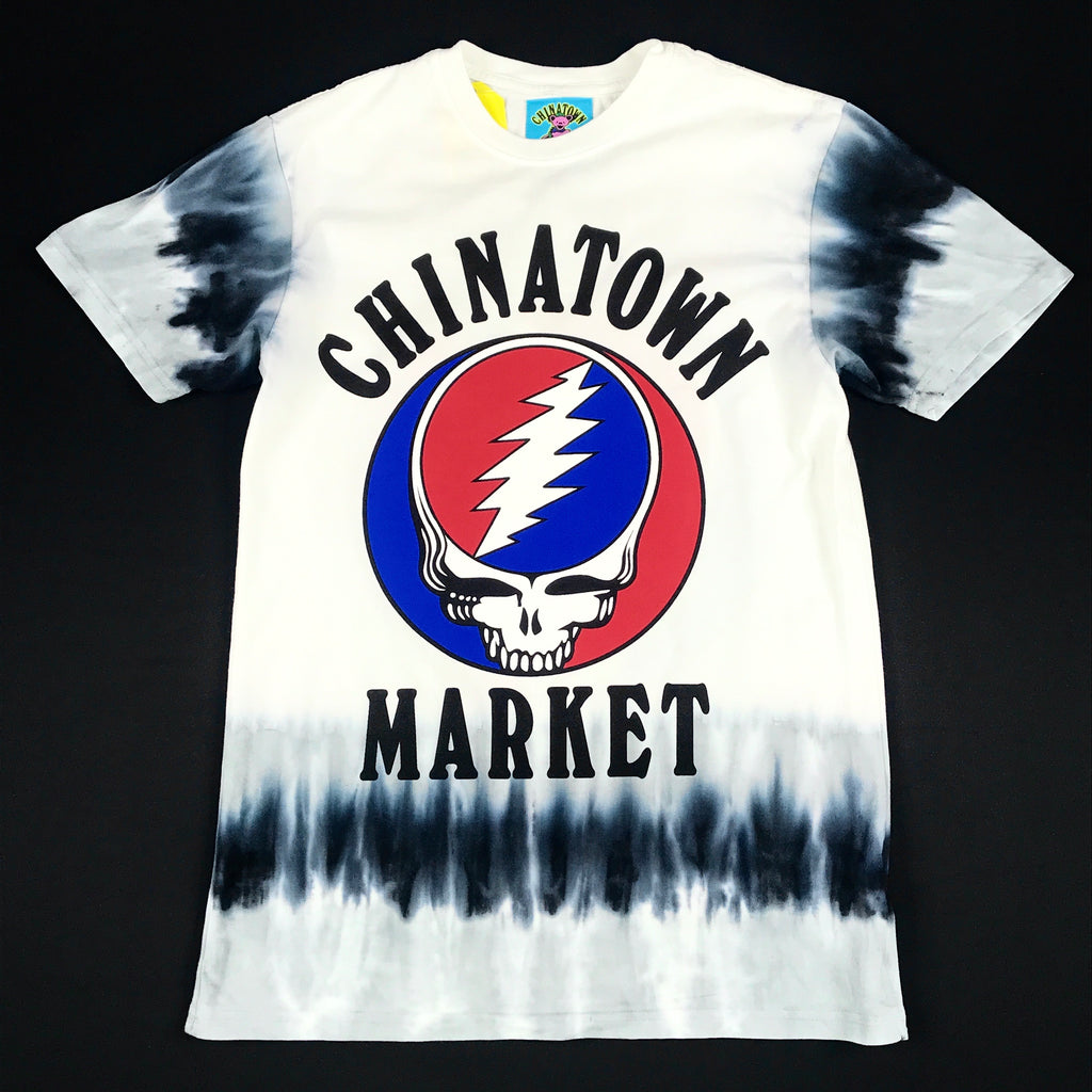 Chinatown Market red, white, blue deadtown market tee in white