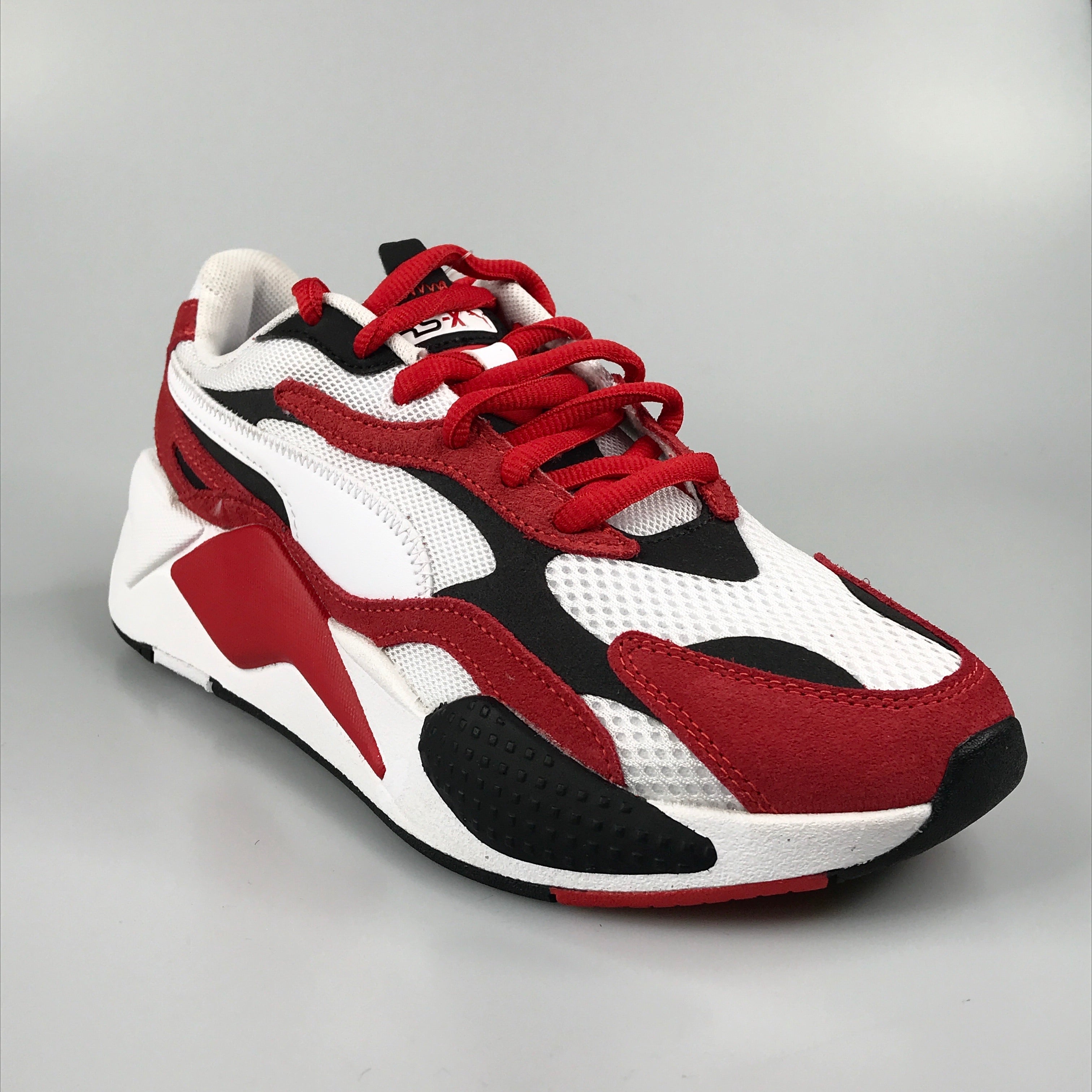 Puma RS-X3 Super in white-high risk red