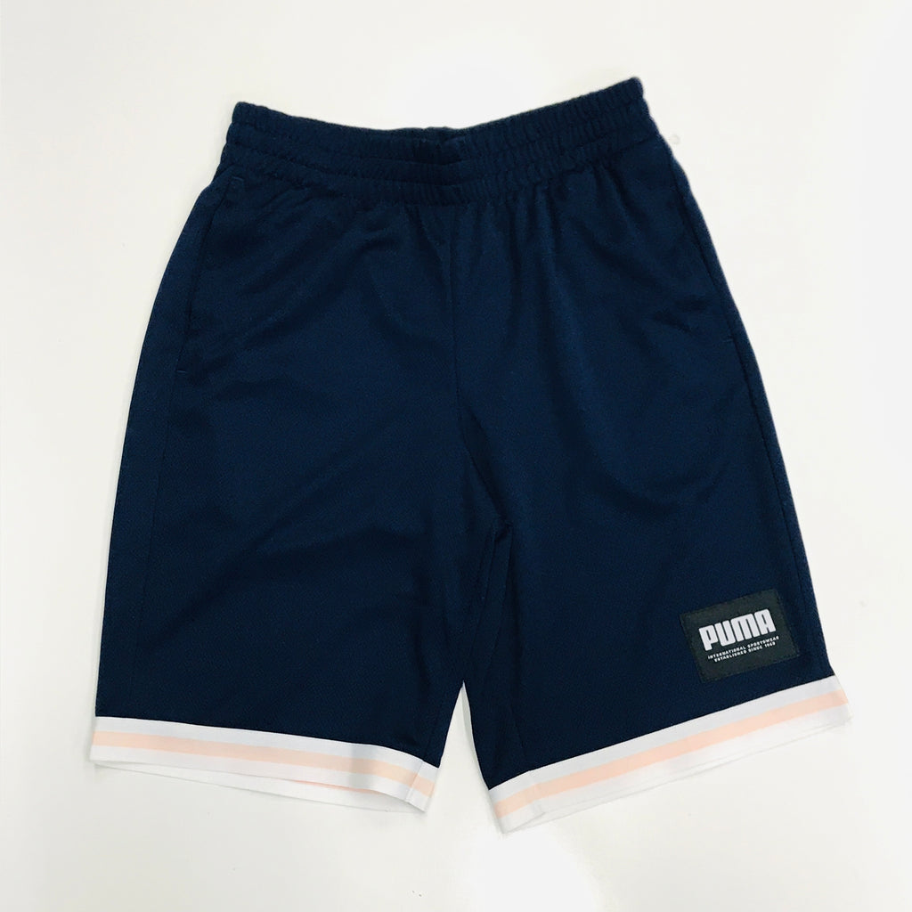 Puma summer court mesh shorts in peacoat