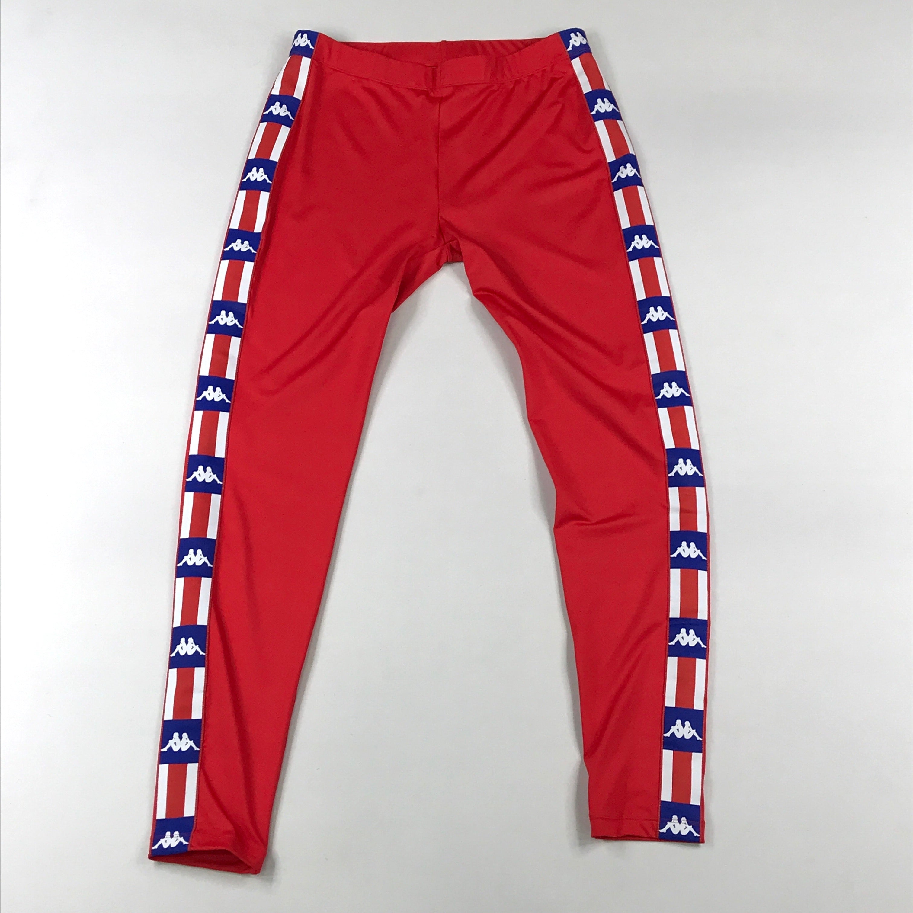 Kappa authentic la baward leggings in red-blue – R.O.K. Island Clothing