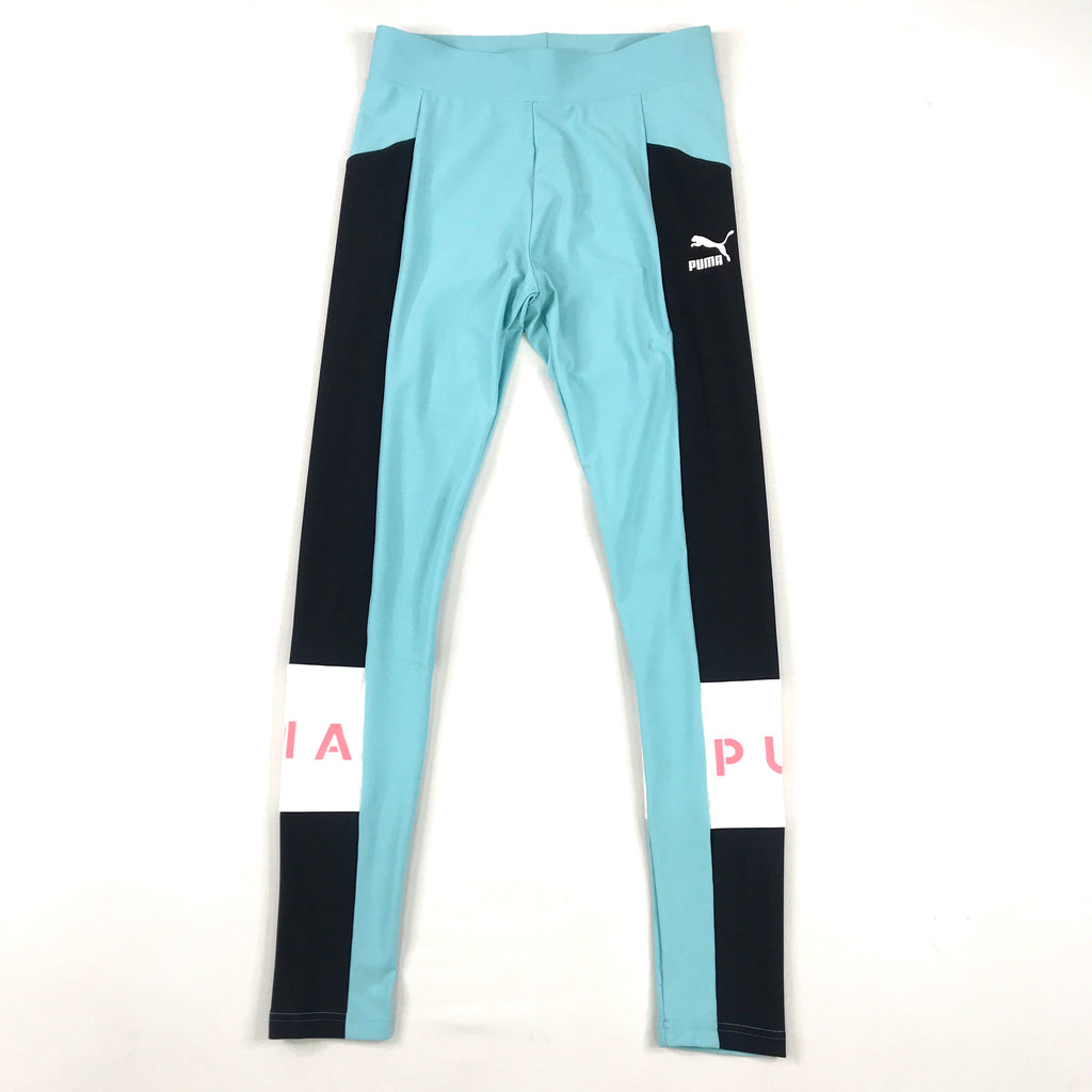 Puma XTG leggings in baby blue-black