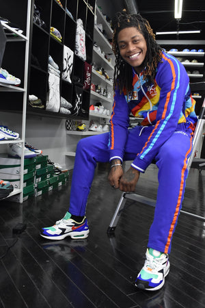 Born Fly multi color tracksuit in blue