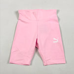 Puma PBAE fitted tee-biker short set in pink