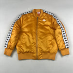 Kappa 222 Banda bawer jacket in gold/white