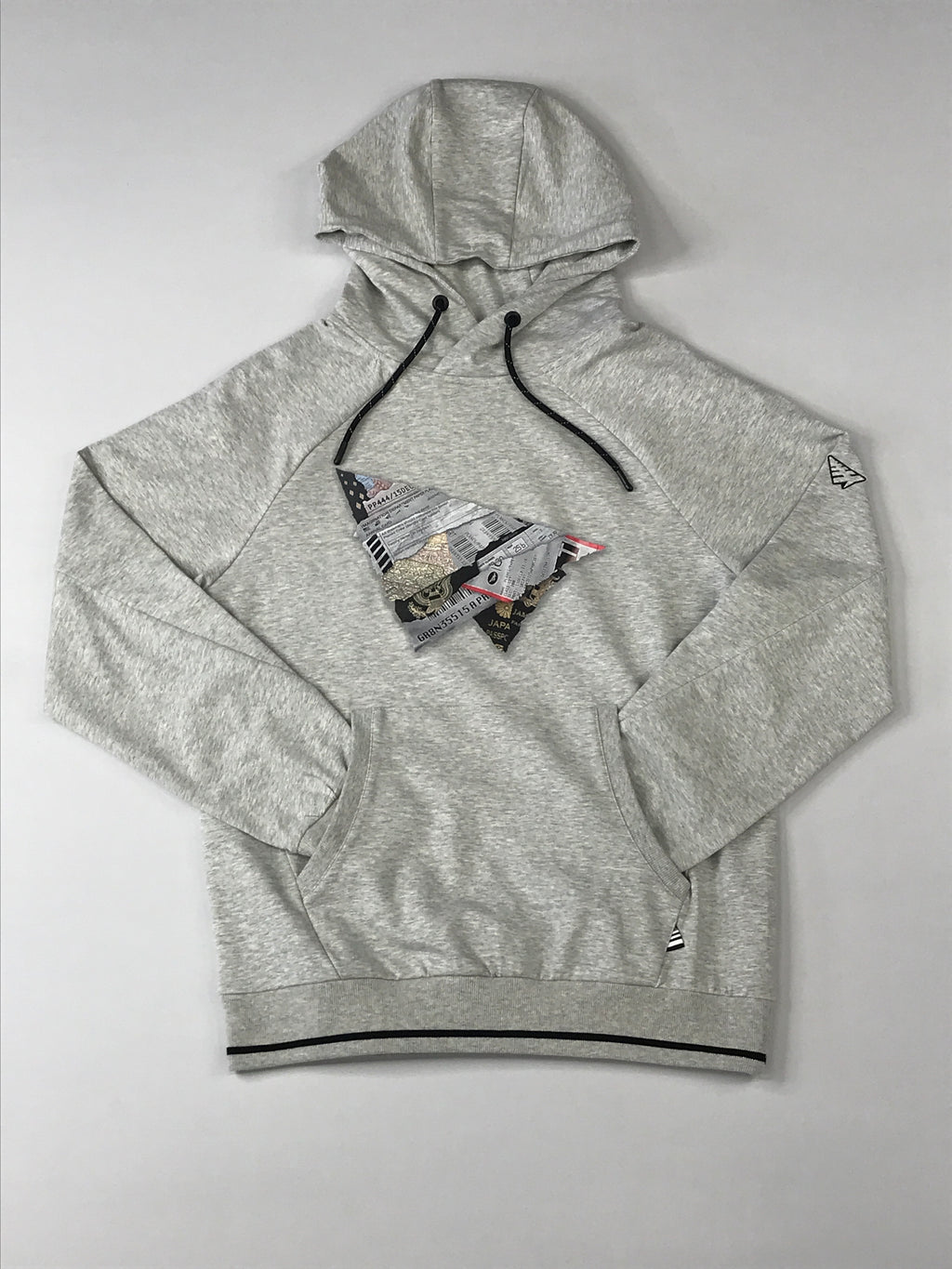 Paper planes boarding pass hoodie (heather gray)