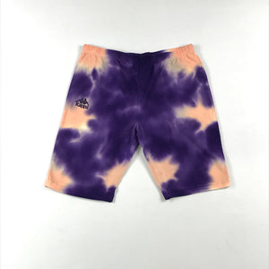 Kappa authentic amble shorts in cream & purple