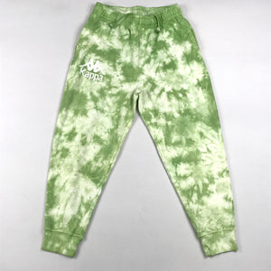 Kappa authentic cumbro joggers in green water, white