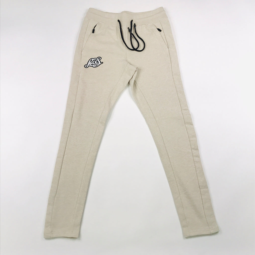 Heather beige joggers