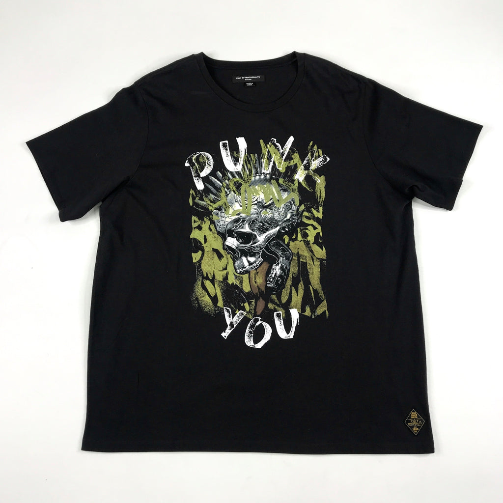 Cult Punk You tee in dusty black