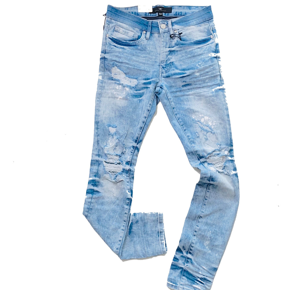 Jordan Craig Ice Blue Acid Wash Jeans