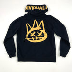 Cult full embroidered logo zip hoodie set in navy