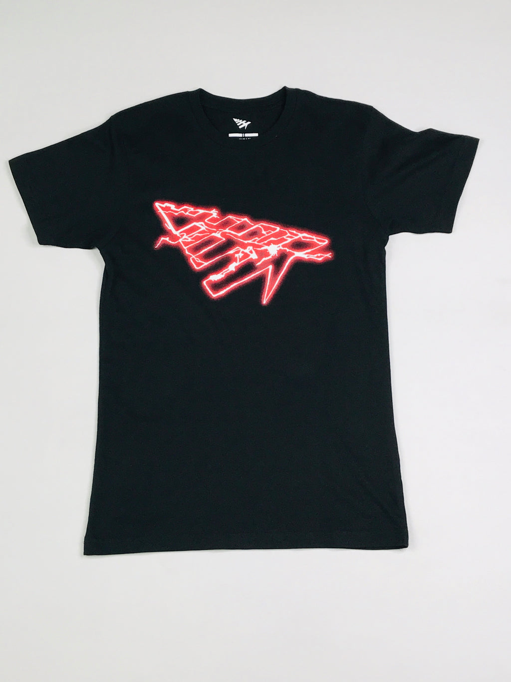 Planes Red electric planes flag tee in black