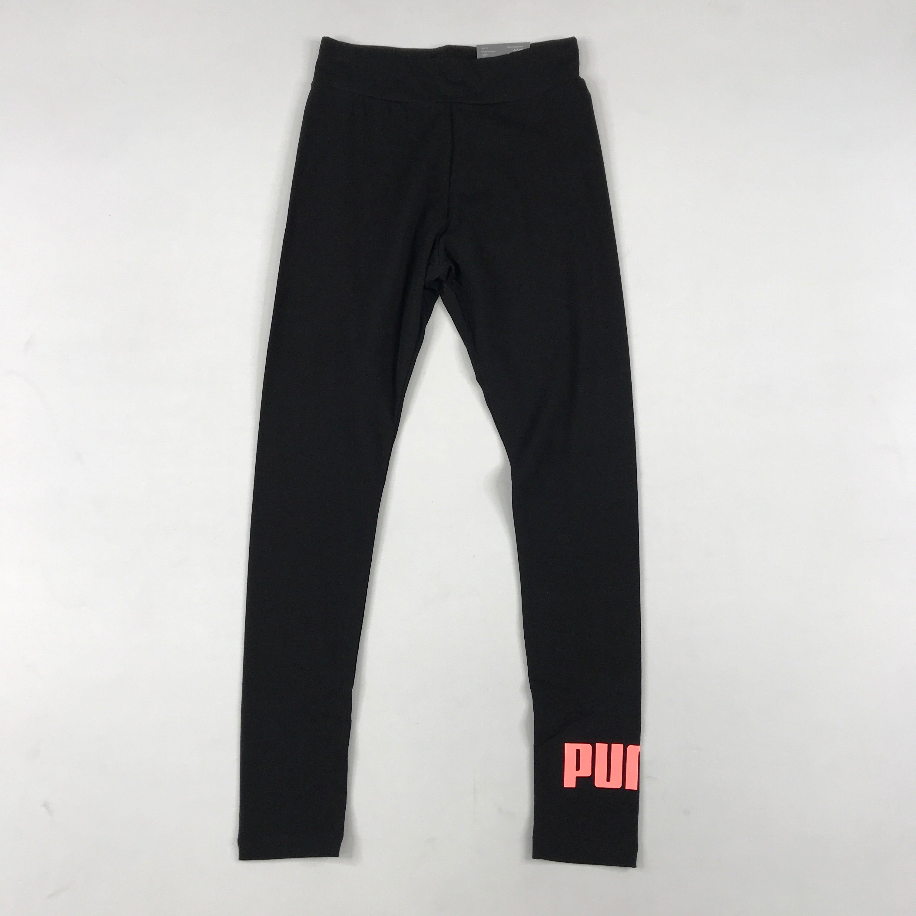 Puma essentials leggings in black-nrgy peach