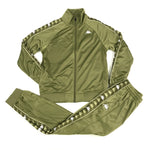 Kappa 222 Banda Dullo tracksuit in olive green-light green-white