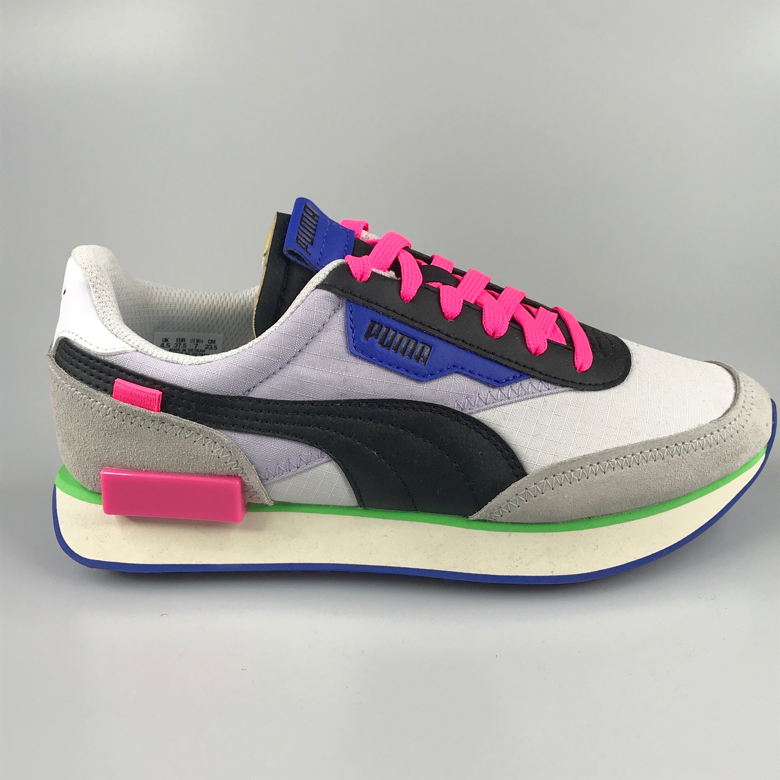 Puma Future Rider Play On Wn’s in white-grey violet-black