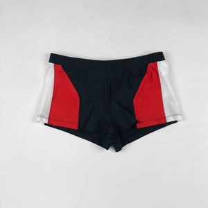 Kappa Authentic Race Catim athletic short set in white-black-red-turquoise