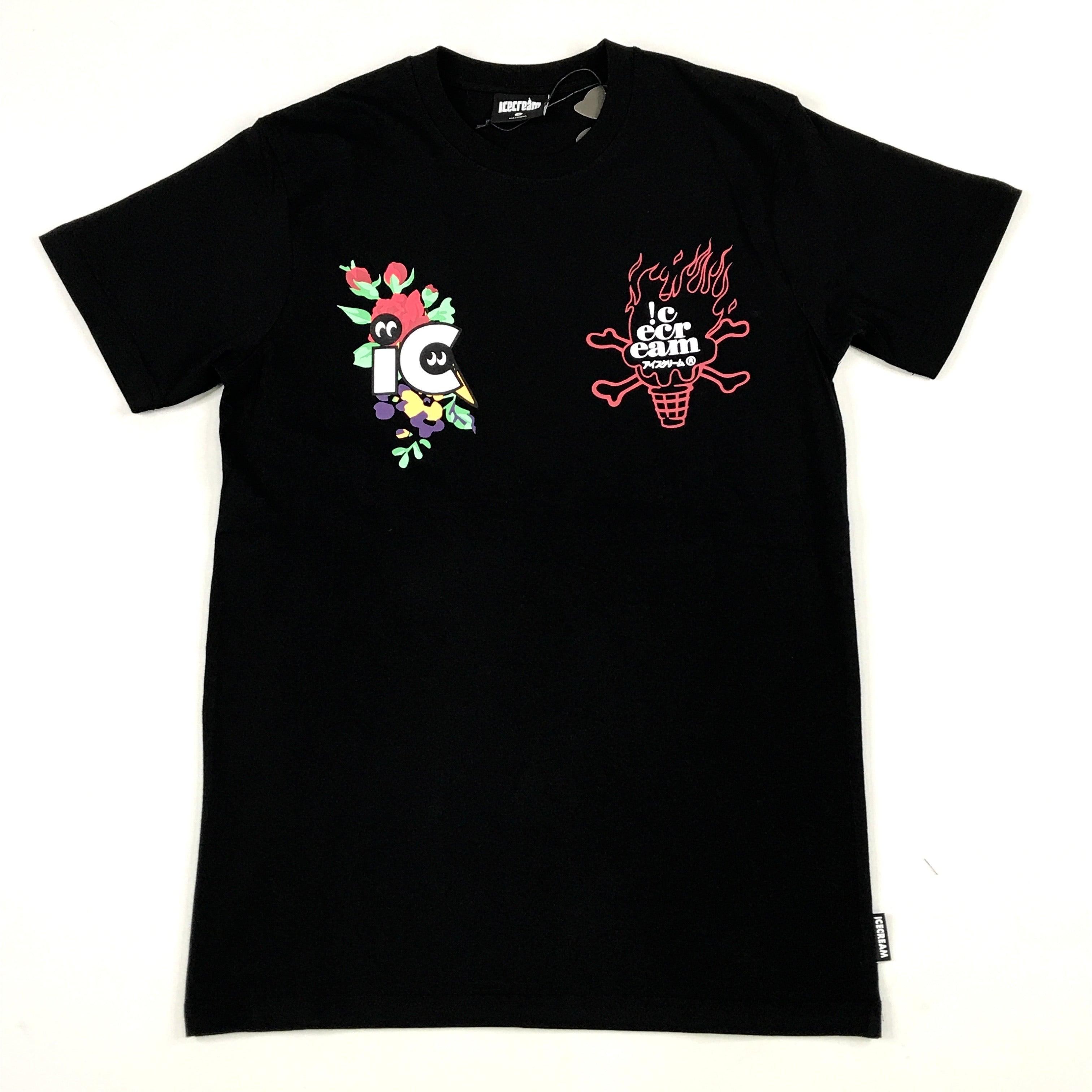 Icecream Dragon ss tee in black