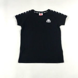 Kappa 222 Banda Apan tee in black-white