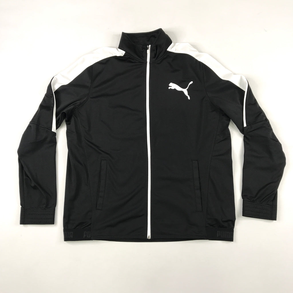 Puma contrast jacket in black-white