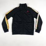 Kappa 222 Banda Dullo tracksuit in black-red-gold