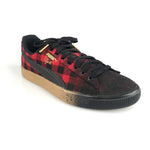 Puma Clyde Red Buffalo Plaid