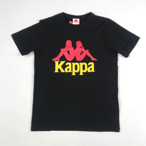 Kappa authentic estessi tee in black-red-gold