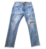 Billionaire boys club co pilot patch jean