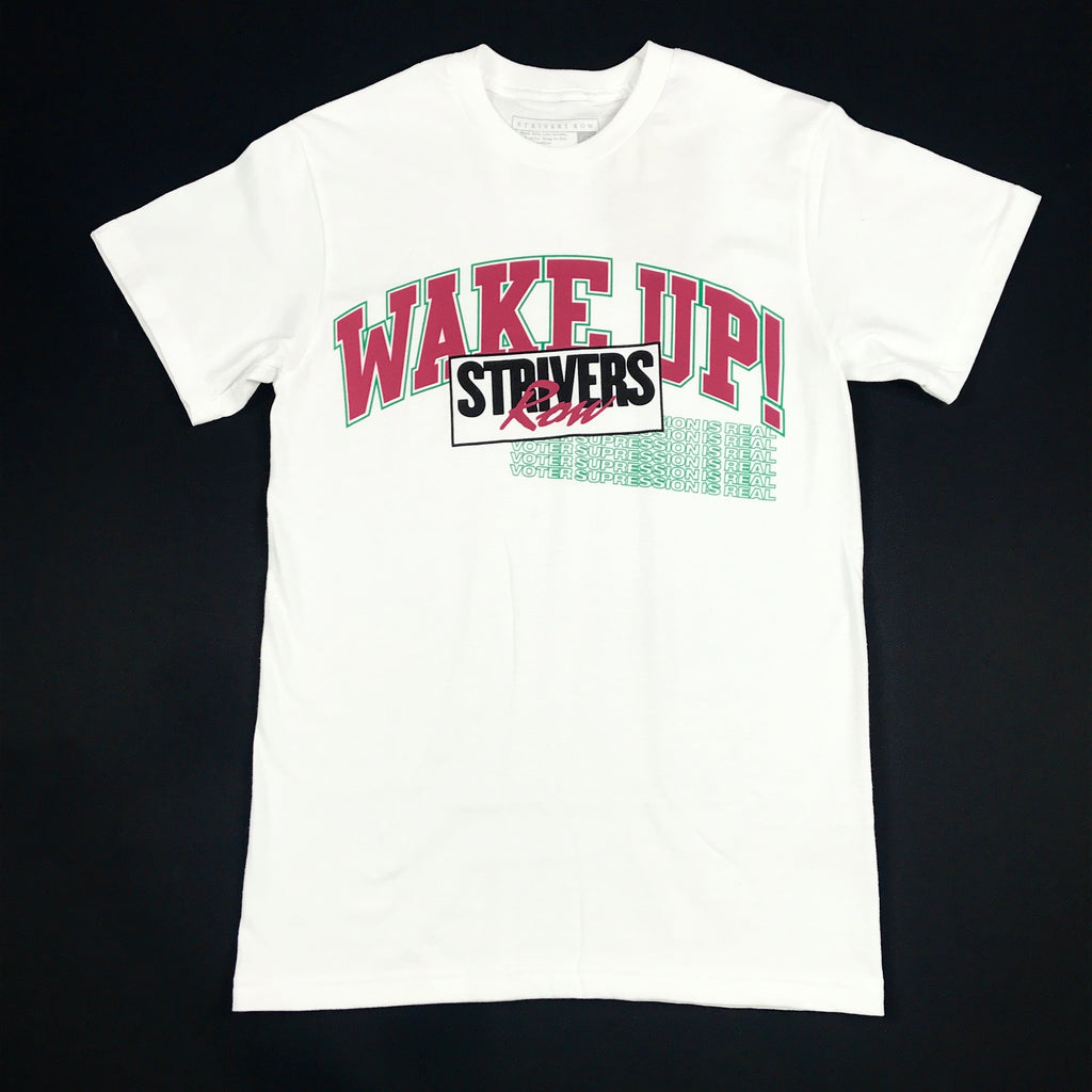 Strivers Row “Wake Up” tee in white