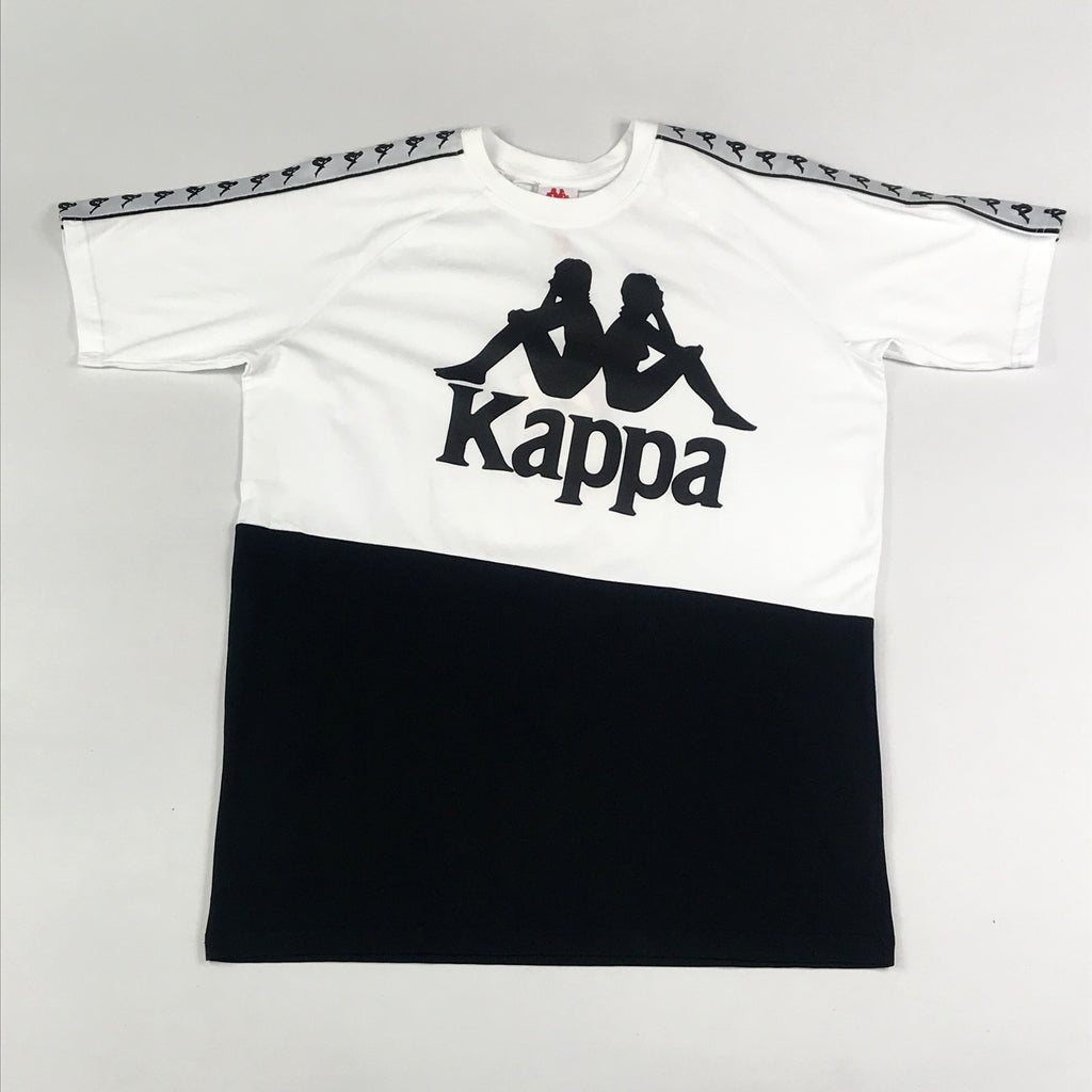 222 Banda Baldwin tee in white/ black