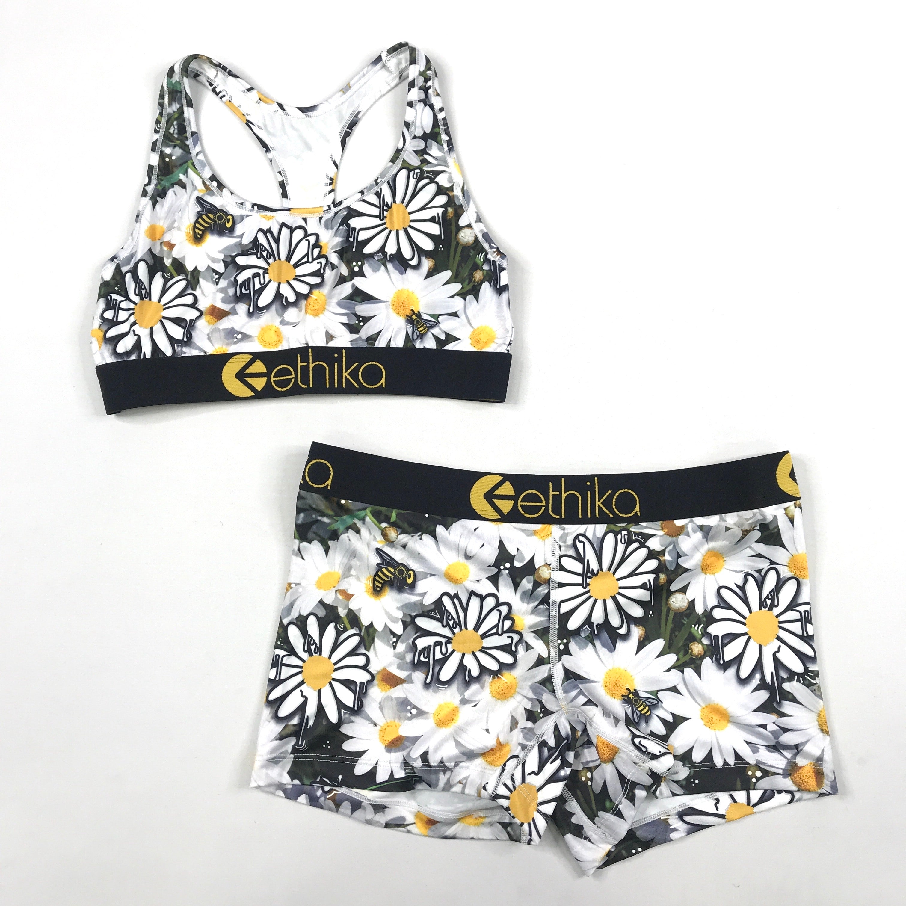 Ethika Staple boxer brief and sports bra set in Killa B (wlus1211)