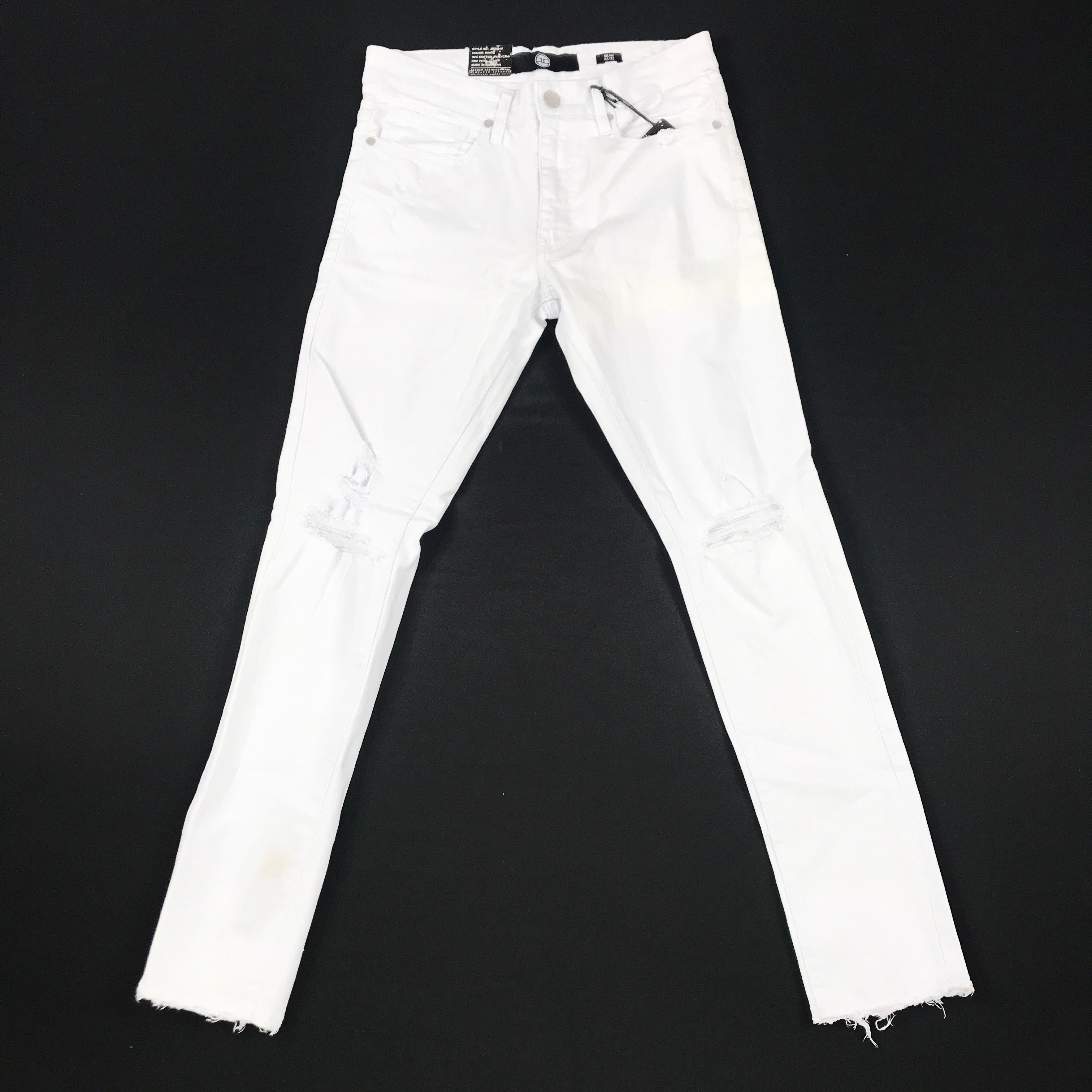 Jordan Craig minimal rip Sean jeans in white