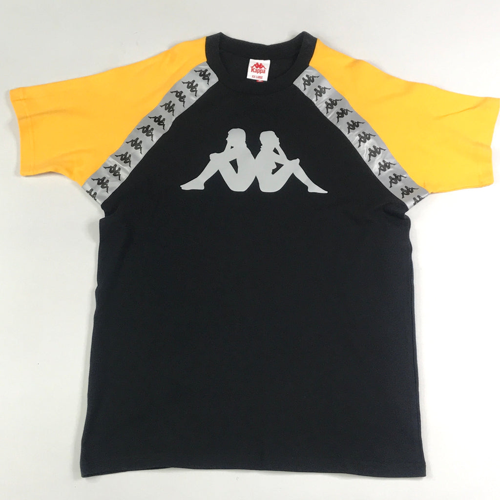 Black and yellow tee w/reflective kappa strip