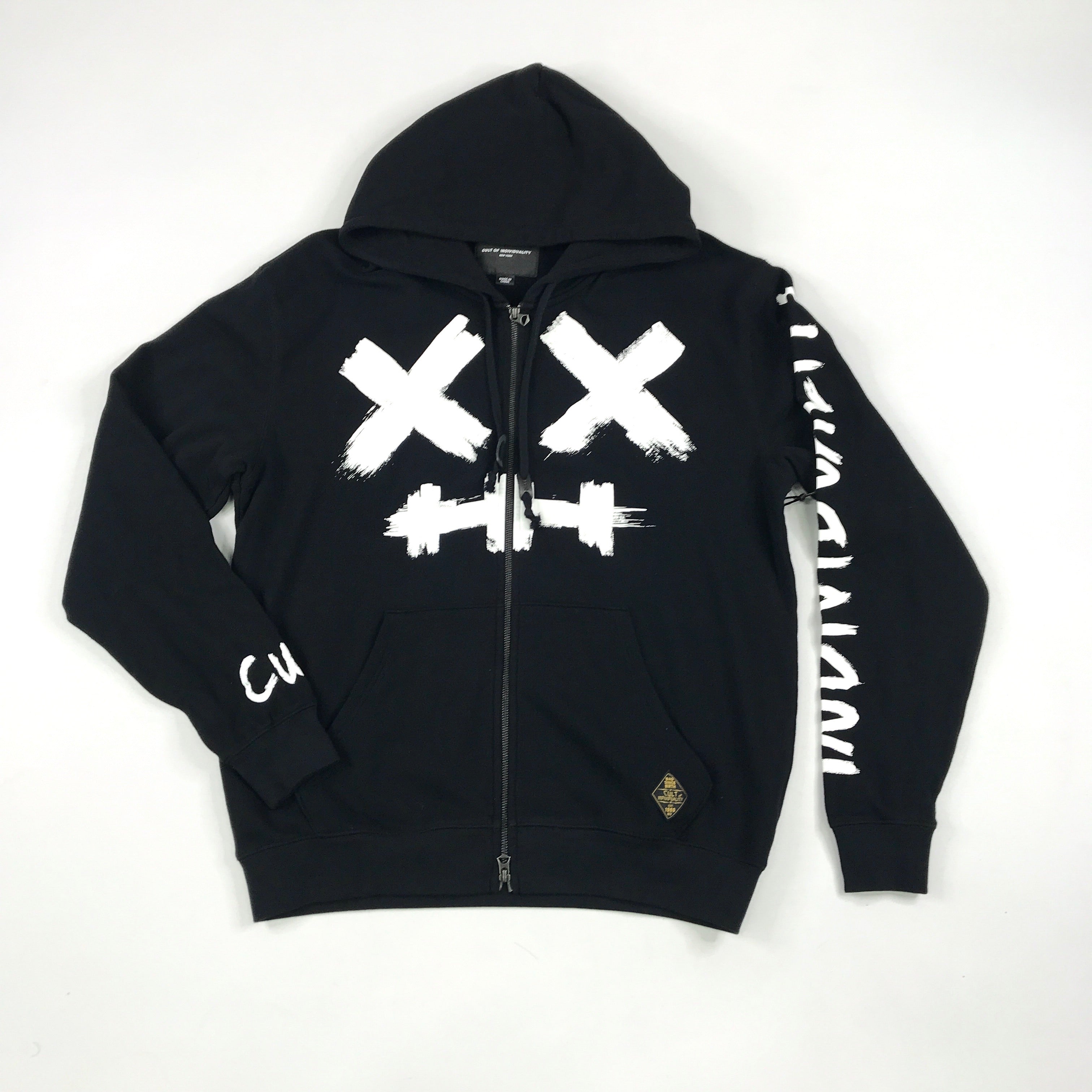 Cult Shimuchan face zip hoodie in black