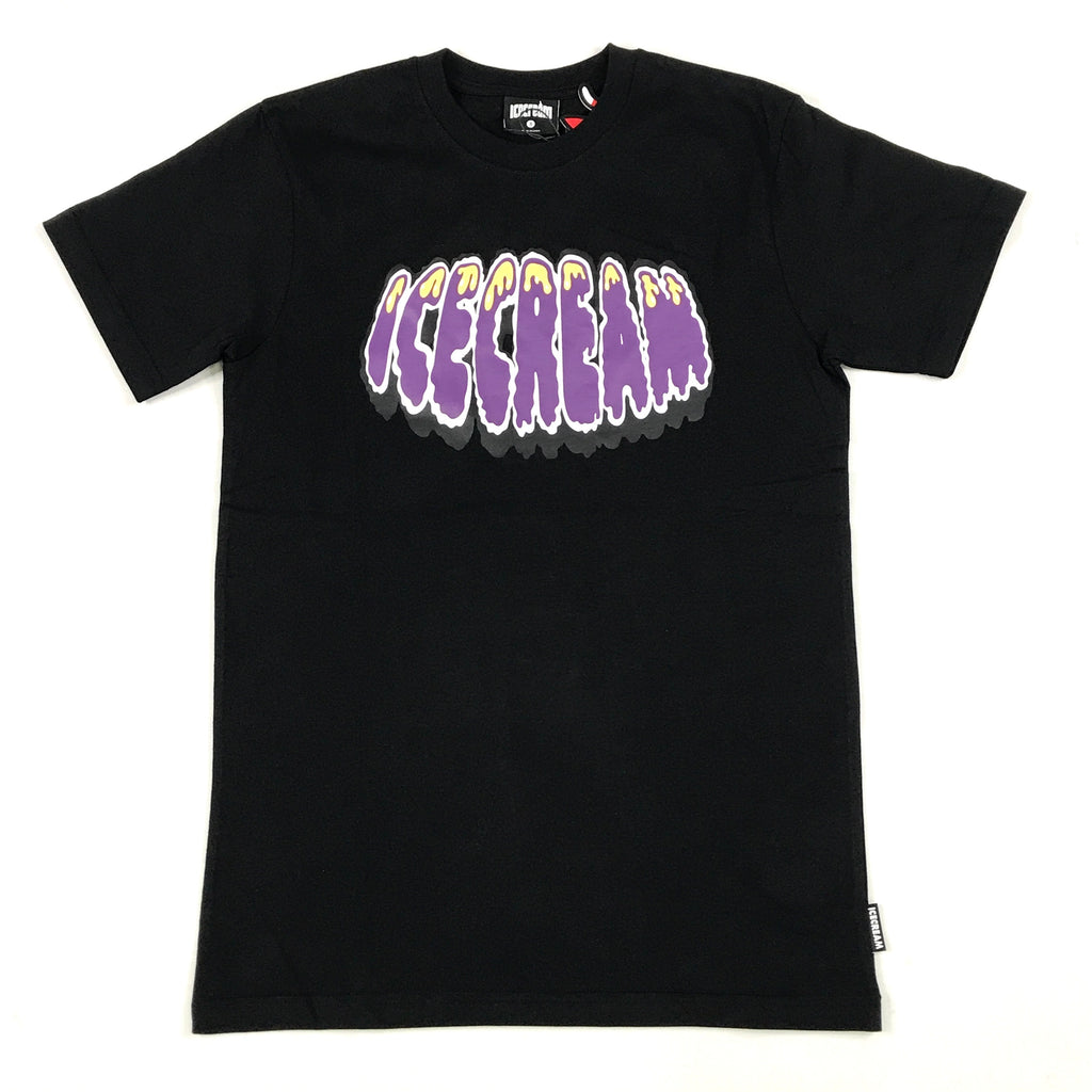 Icecream bubble ss tee in black