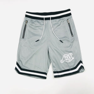 Laces grey basketball shorts