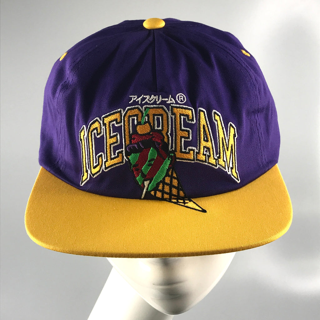 Icecream Basket snapback hat in acai