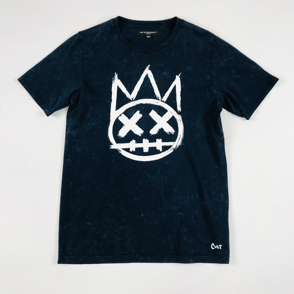 Cult small shimuchan logo tee in acid blue