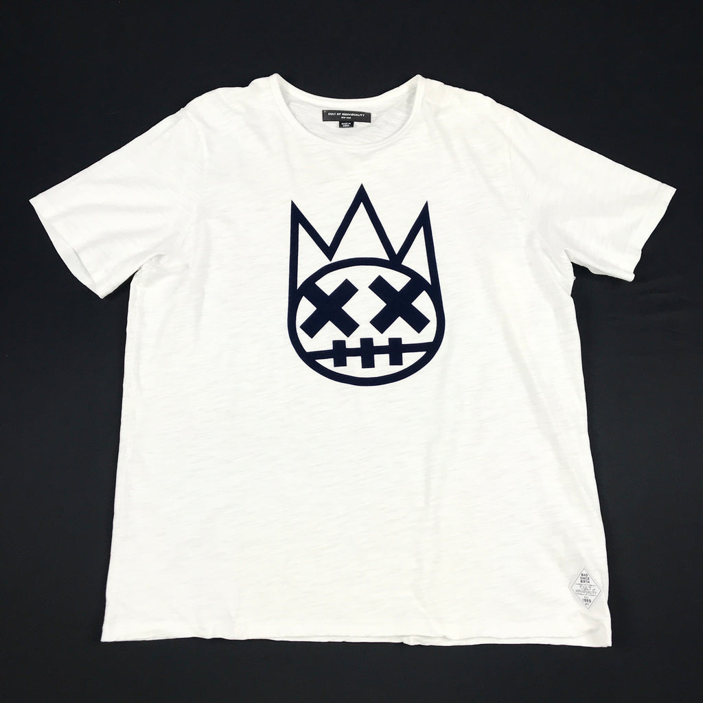 Cult slub Shimuchan logo tee in white