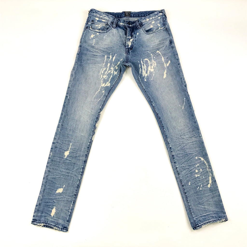 PRPS light wash bleach jeans