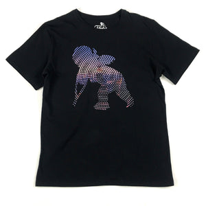 PRPS violet dot cherub on black tee