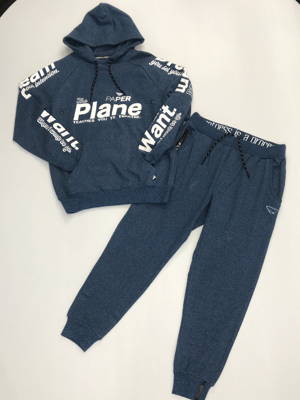 Planes Imagine jogging suit in navy melange