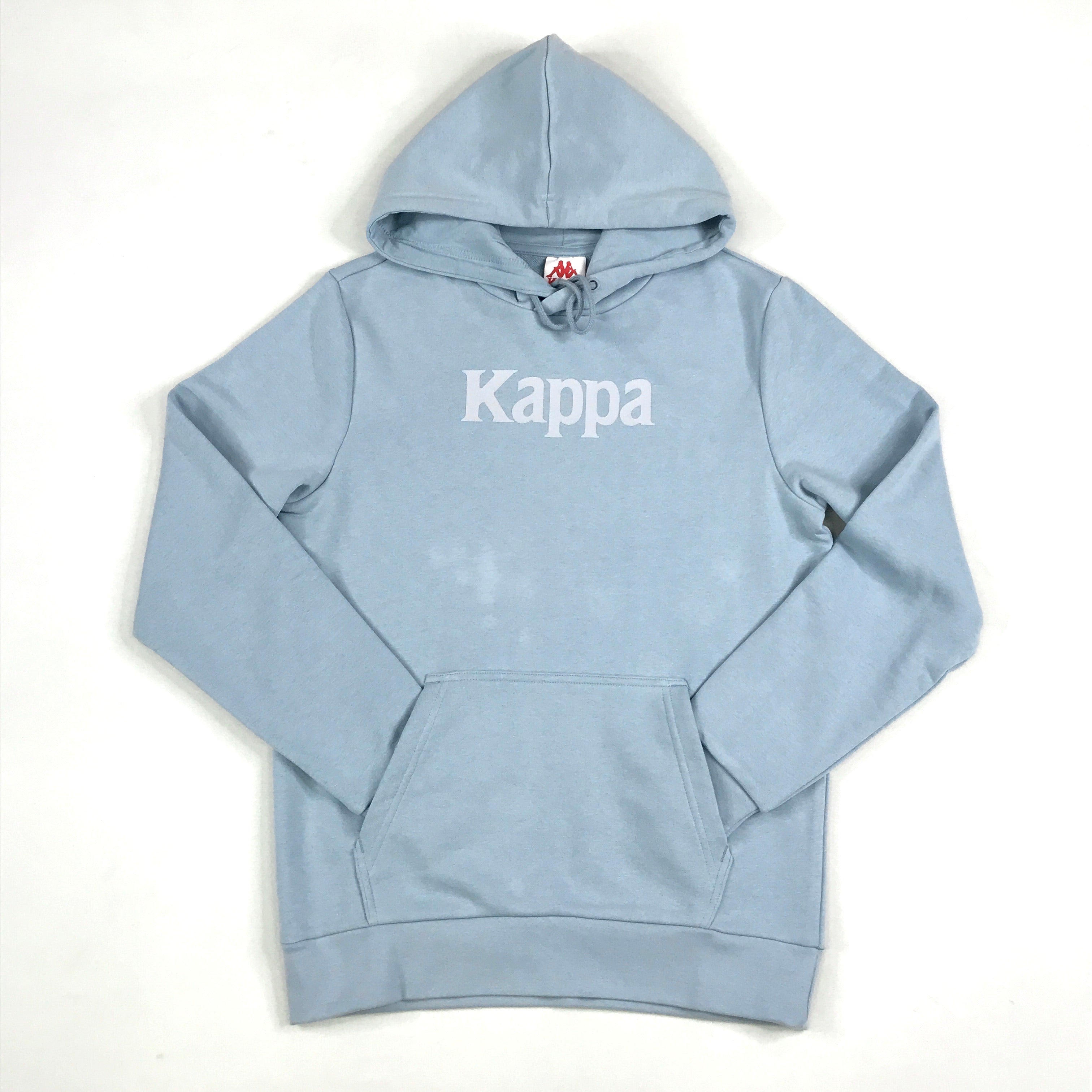 Kappa Authentic Haris hoodie in light blue-baby blue-white